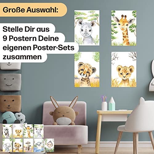 Poster animaux africains CreativeRobin : l'éveil poétique de bébé