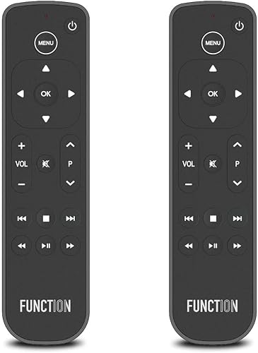 Paquete de 2 controles remotos con botones Function101 para Apple TVApple TV 4K (control remoto infrarrojo secundarioreemplazo)