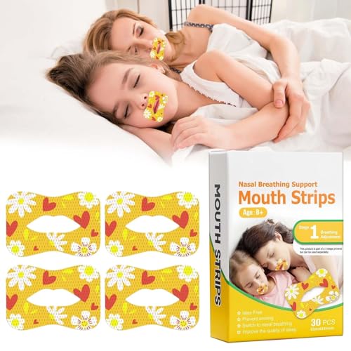 zstg Cinta Bucal para Dormir, 30 Piezas, para Niños y Adultos