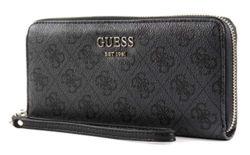 Guess Damen Salween Wallet Geldbeutel, Grau (Coal)