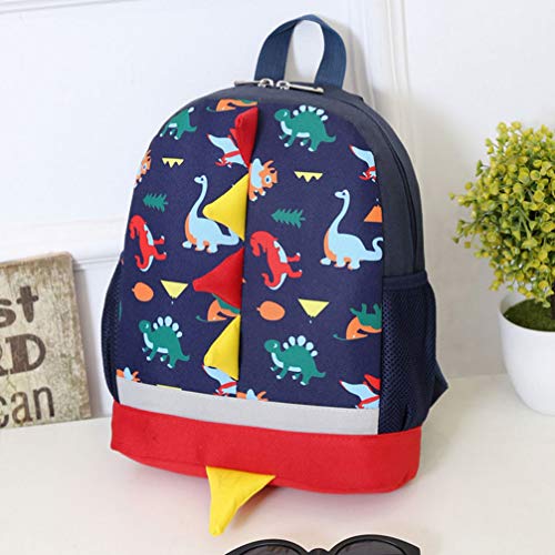 ABOOFAN Mochila de Desenho Animado de Dinossauro para Meninos E Meninas Mochila Escolar Mochila de J