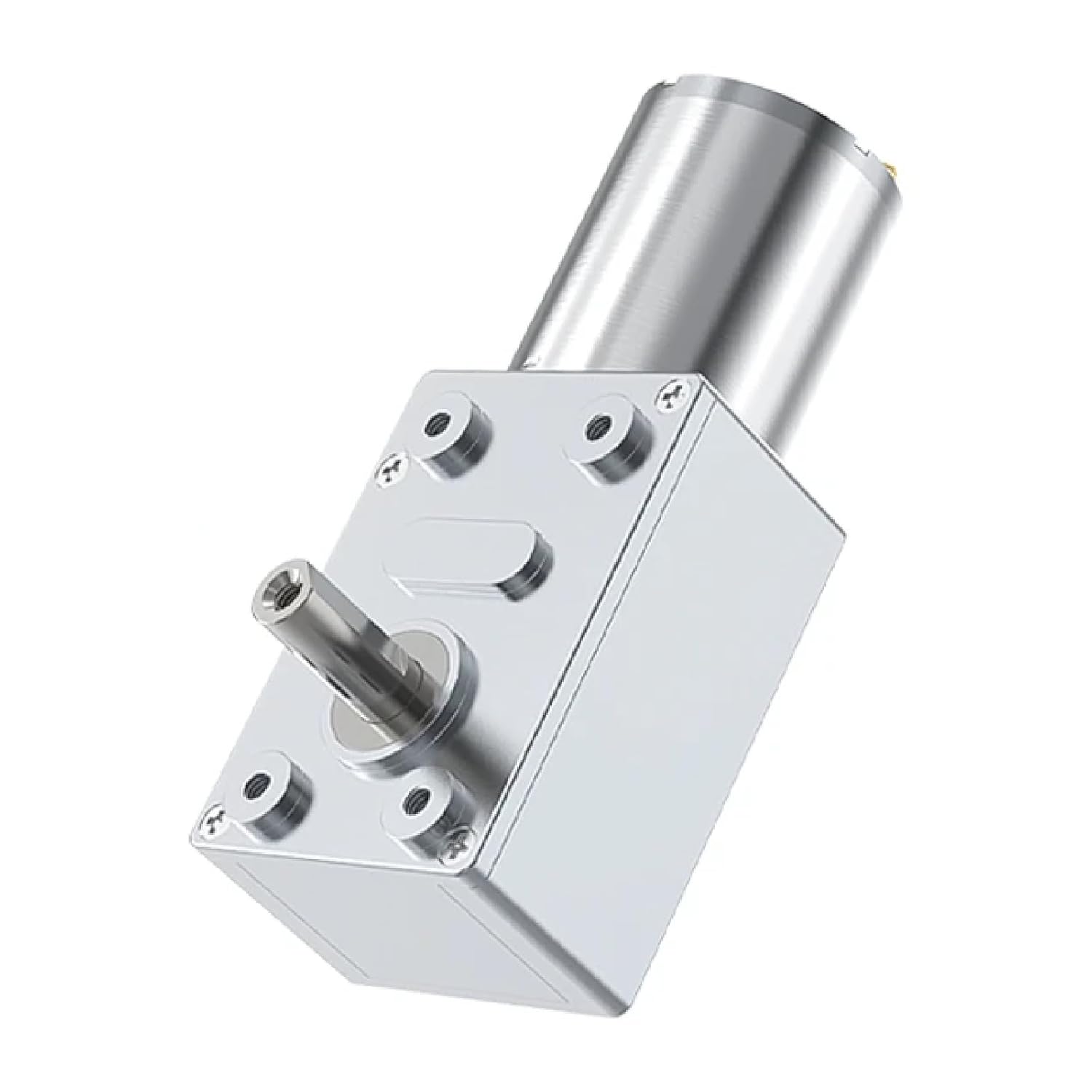 JGY370 High Torque DC Worm Gear Motor, Metal Gearbox, 6V/12V/24V, Reversible, 1-210 RPM Adjustable Speed, 25KG.CM Torque, 6mm Shaft (8RPM 24V Single Motor)