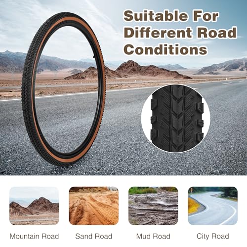 WEEROCK 26x1.5 Brown Wall Tire