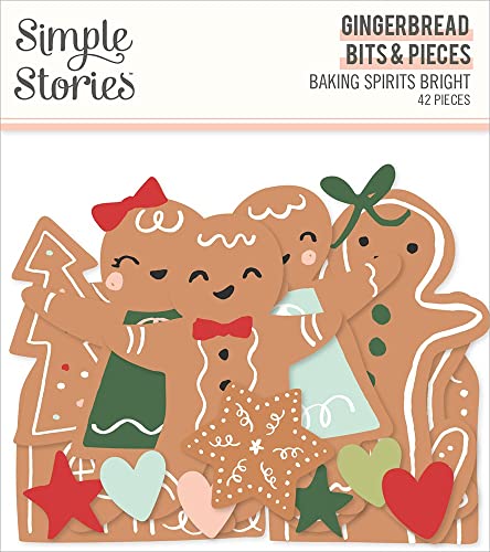 Baking Spirits Bright Bits & Pieces Die-Cuts 42/Pkg-Gingerbread
