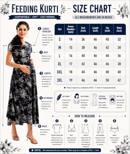 Image of AV2 Women's Viscose Regular Fit Maternity Maternity Wear Dress