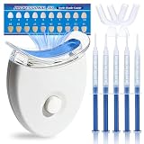 Kit Blanqueador Dental con Kit de Cuidado Bucal Completo, 5 Incluye Gel Blanqueador de para Eliminar Manchas de Café, Té y Tabaco, Solución Efectiva para Dientes Más Blancos en Casa(Azul)