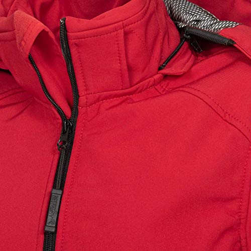 A. Salvarini Damen Softshell Jacke wasserabweisend Outdoor lang AS-131 [AS-131-Rot-Gr.XL]