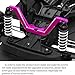 RcarmubWow RC Front Shock Vertical Relocator Upgrades Part for 1/10 1967 Chevrolet C10 Slash Drag Truck,Alloy Aluminium Front Shock Relocator Hops Up,Pink
