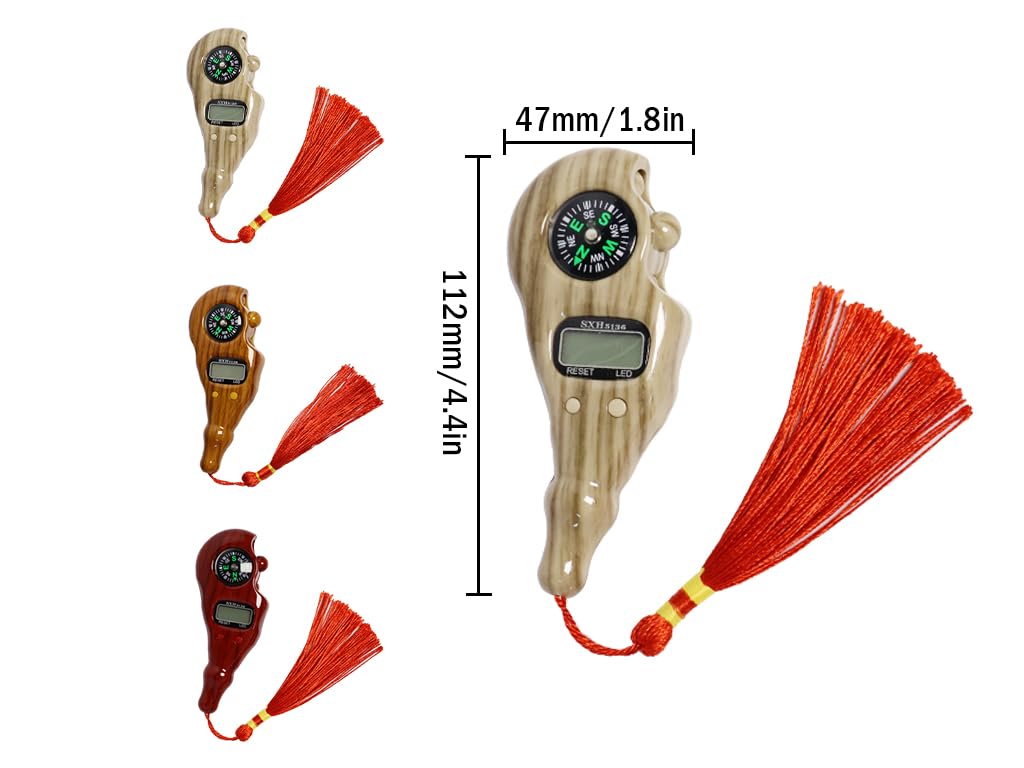 Anlising 3PCS Digital Beads Counter, Buddha Beads Counter, Prayer Beads Counter, Digital Finger Counter, Digital-Tasbih Counter with Compass and Light, for Meditation, Relaxation, Muslim Prayer