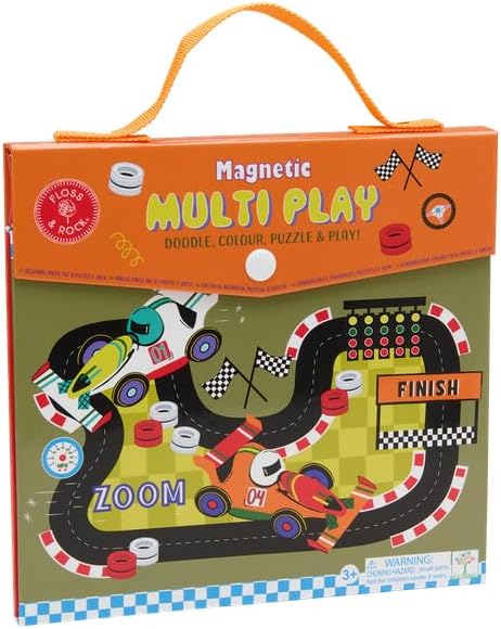 Floss & Rock Cars Magnetic Multi Play, 10.03-Inch, Multicolor
