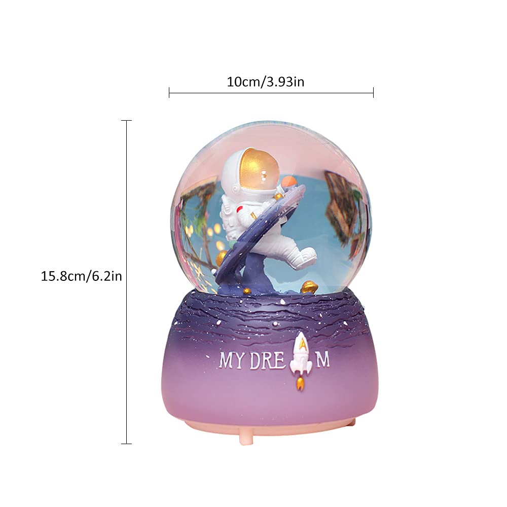 Amazon.co.jp: Rocket 宇宙飛行士 ミュージカル スノードーム 100mm