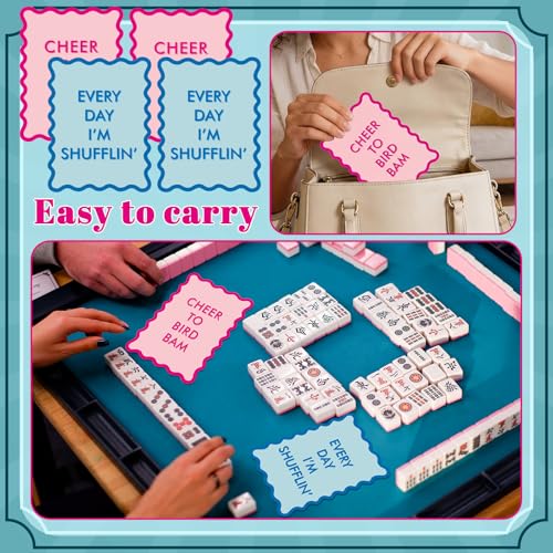 4 Piezas Mezcladores de Cartas para Mahjong de PVC miniatura 5