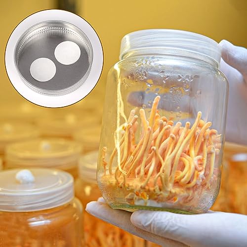 Image of Synthetic Filter Paper Stickers 168 Pcs 20 mm 0.25 m Filter Disc Mushroom Applied Under Wide Mouth Jar Lid for Mushroom
