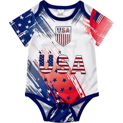 Country Baby's Soccer Jerseys Infant Two - piece Set Football Uniform Shirt and Comfort Shorts for boys and Girls3