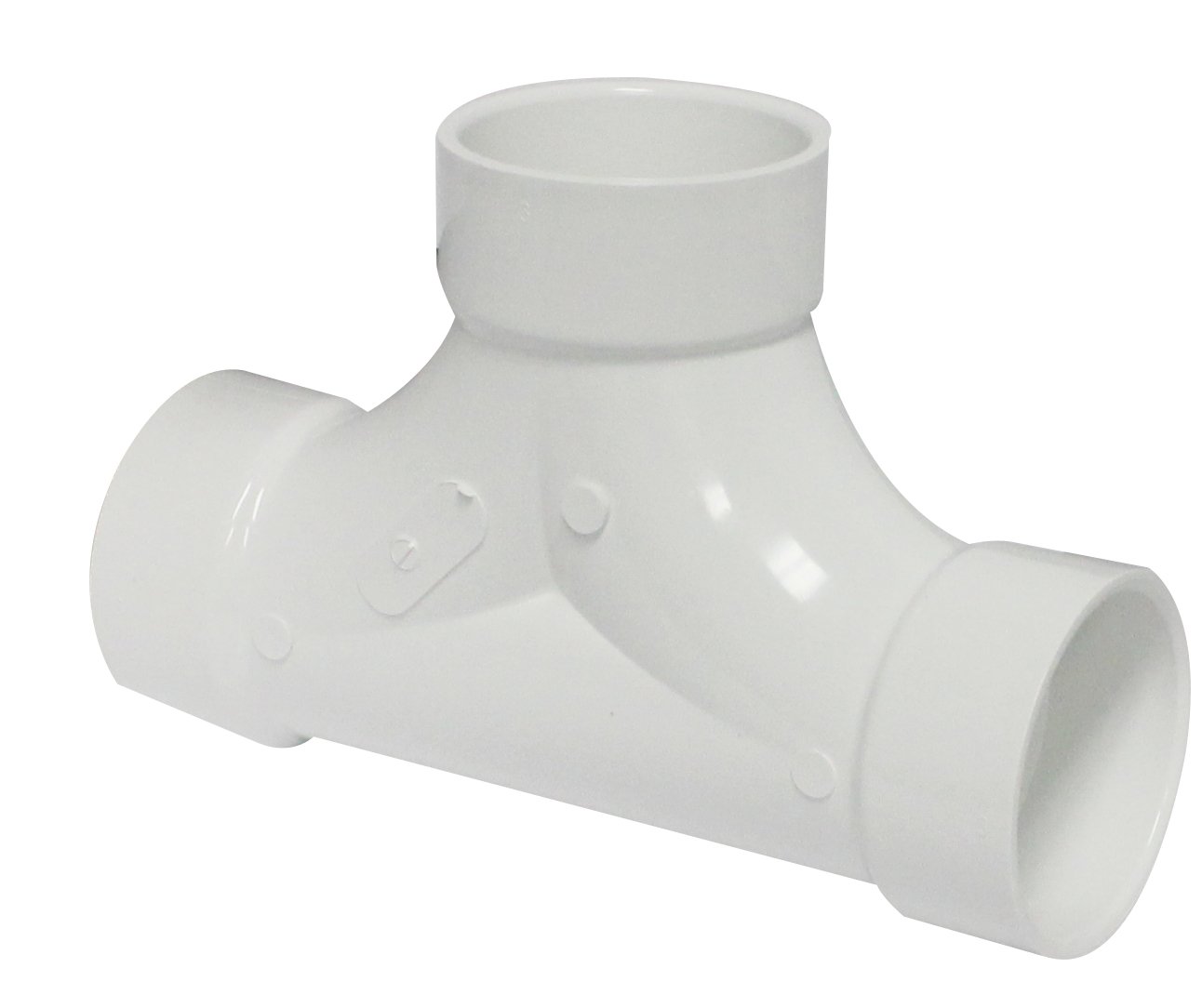 Amazon.com: Canplas 193723 PVC DWV 2-Way Cleanout FTG, White