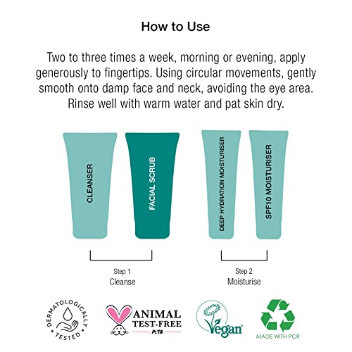 Super Facialist for Men Energising Face Wash with Vitamin B 3 - Gentle Exfoliator & Blackhead Remover to Unclog Pores with Shea Butter & Almond Oil, Vegan Friendly, 150 ml - Image 6