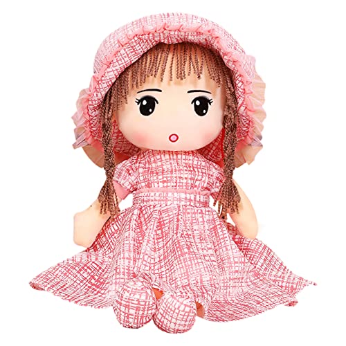 45 cm - Muñeca de peluche para bebé, muñeco de toalla, muñeca de decoración, dormitorio, casa, miniprincesa, juguete de toddler, el mejor regalo para nacimiento, Navidad, cumpleaños, San Valentín