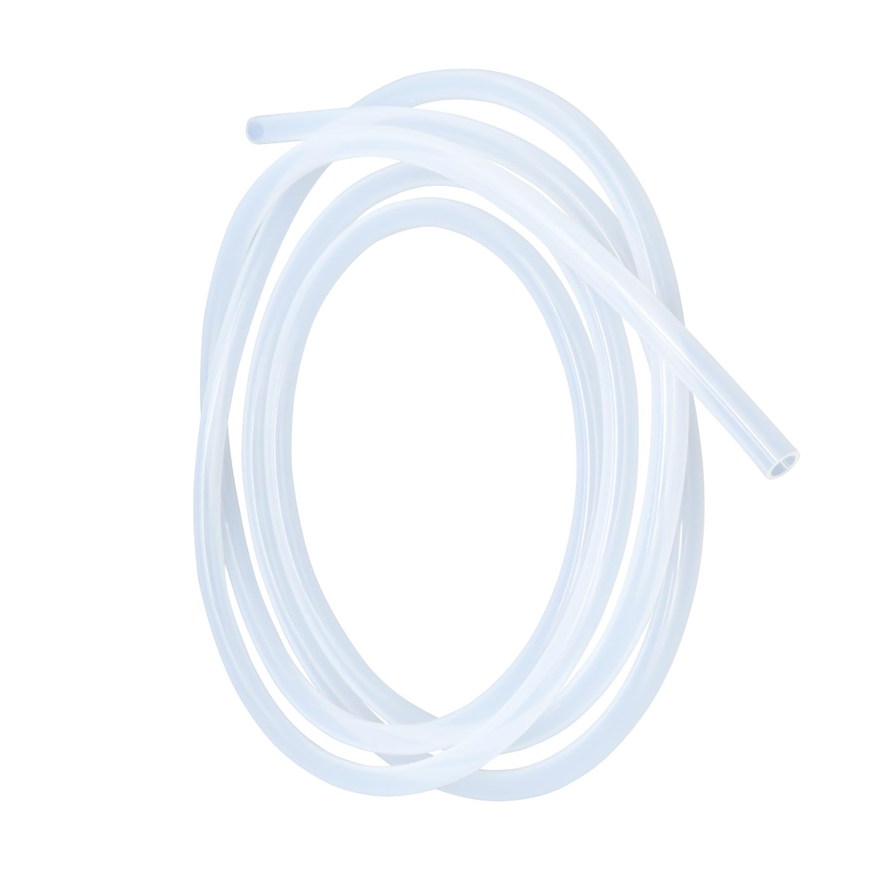 LAVMHAB Clear Silicone Tube Food Grade Hoses Size 12mm x 16mm, Length 4m (13.1ft), Thickness 2.0mm, Flexible Rubber Silicone Tubing for Air Hoses Water Pipes