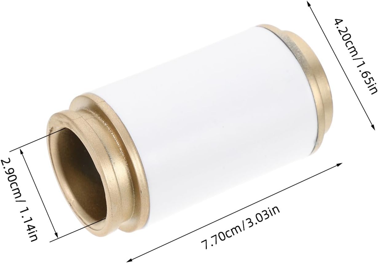 10pcs White Curtain Rod End Caps Finials Decorative Covers for Poles Fit for Bathroom Kitchen Bedroom Living Curtain Rod Accessories
