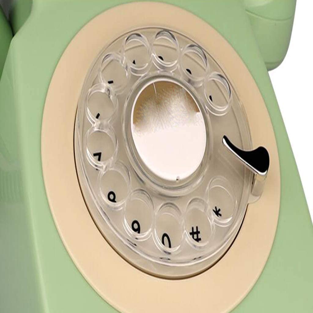 Telefon retro, telefon Vintage Klasyczny obrotowy Obrotowy antyczny przewodowy Biuro w domu Hotel Stały stacjonarny
