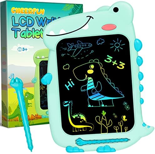 LCD Writing Tablet for Kids Gifts: CHEERFUN Dinosaur Toys for Age 3 4 5 6 7 8 Year Old Boys Girls Christmas Stocking Stuffers Birthday 10-inch Doodle Board Drawing Pad Educational Road Trip Essential
