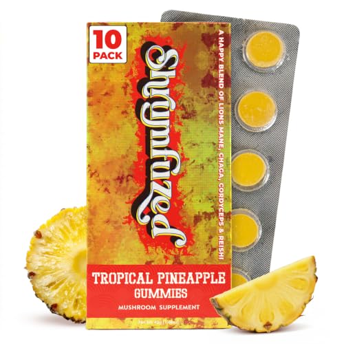 Shrumfuzed Mushroom Gummies Tropical Pineapple (10 Count)