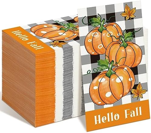 100 Pcs Hello Fall Pumpkins...