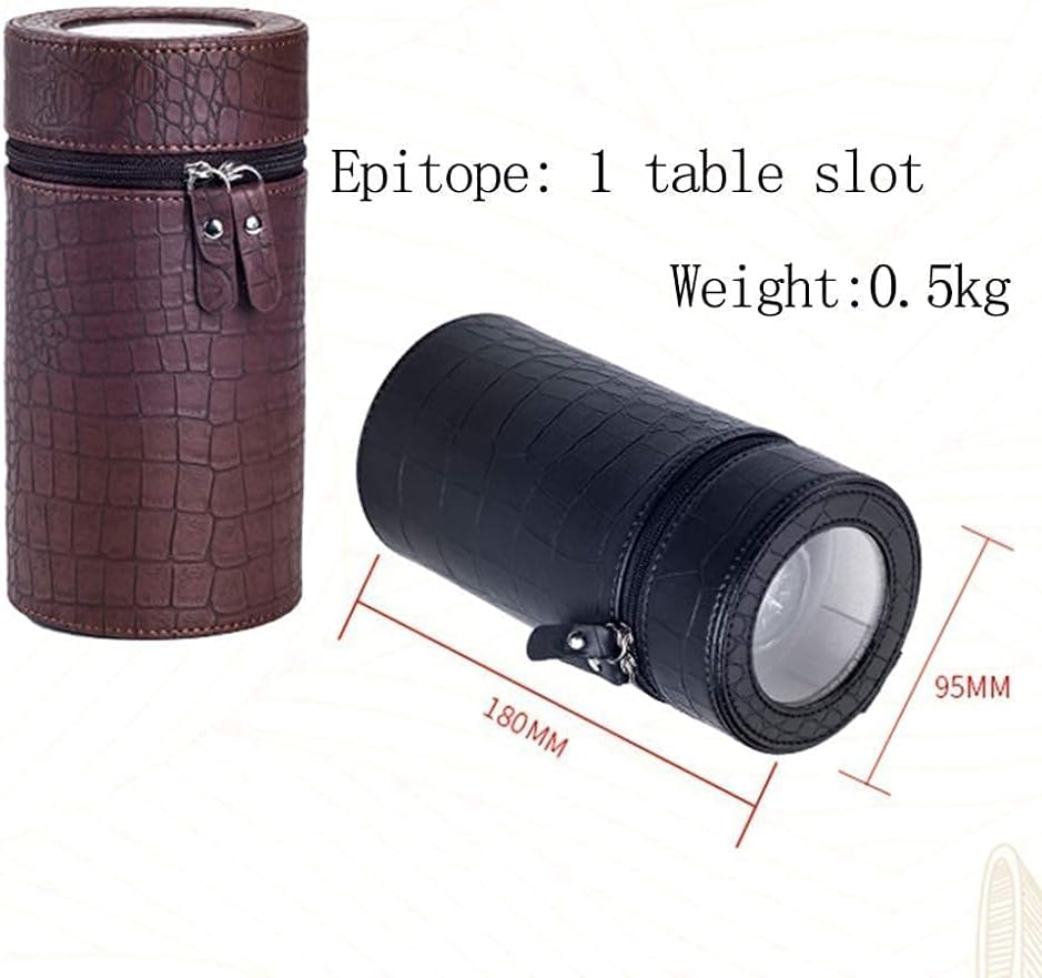 FENOKD Watches Automatic Watch Winder Storage Box Mute Durable Cylinder Single Winding Box for 1 Watch Small and Light
