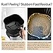 Numola 100 Pcs Air Fryer Liners Disposable Parchment Paper, 7.5 Inch Perforated Airfryer Sheets for Baking, Square Non-Stick Steamer Liner for Oven, Microwave, Steaming Basket