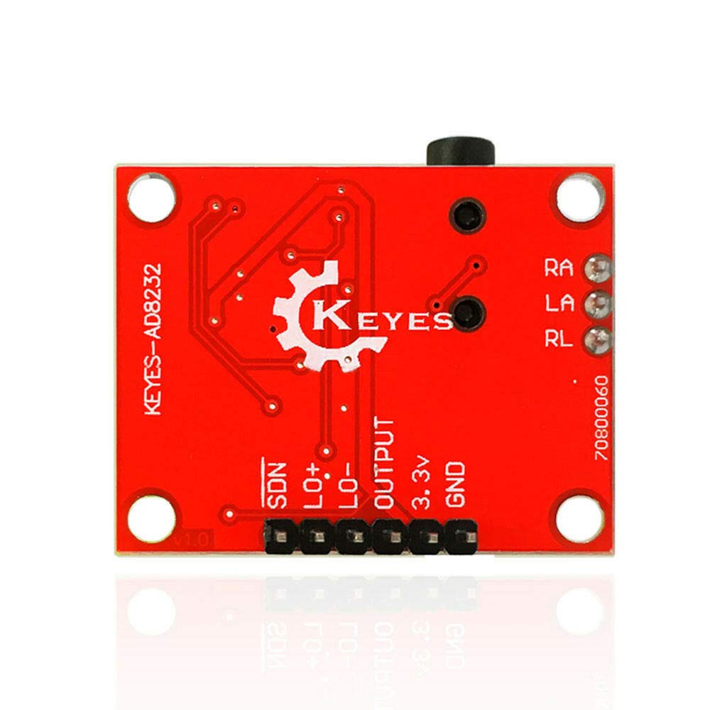 3NH® 1 Set Single Lead AD8232 Pulse Heart Monitor ECG Sensor Module for Arduino Kit-image-11