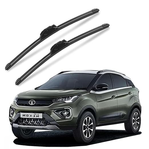 EAZYWHEELZ Soft Frameless Boneless Front Windshield Wiper Blades Set of 2 (24 Inch + 14 Inch) Compatible with Tata Nexon | Aerodynamic Silent Operation | Easy Clip-On Installation-image-28