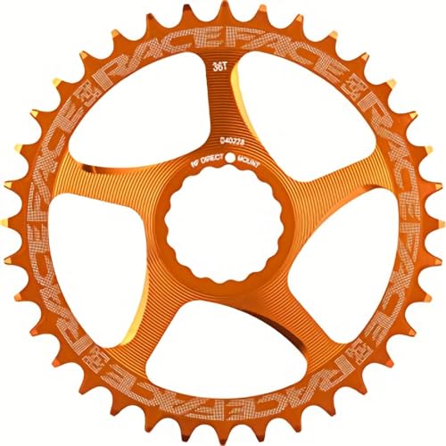 Plateau direct mount 34T orange anti-déraillement