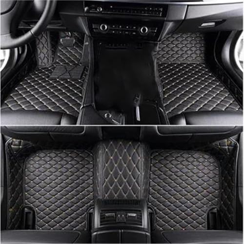 Tapis de sol voiture pour BMW Série 2 F45 2013-2020 5 places Noir Beige