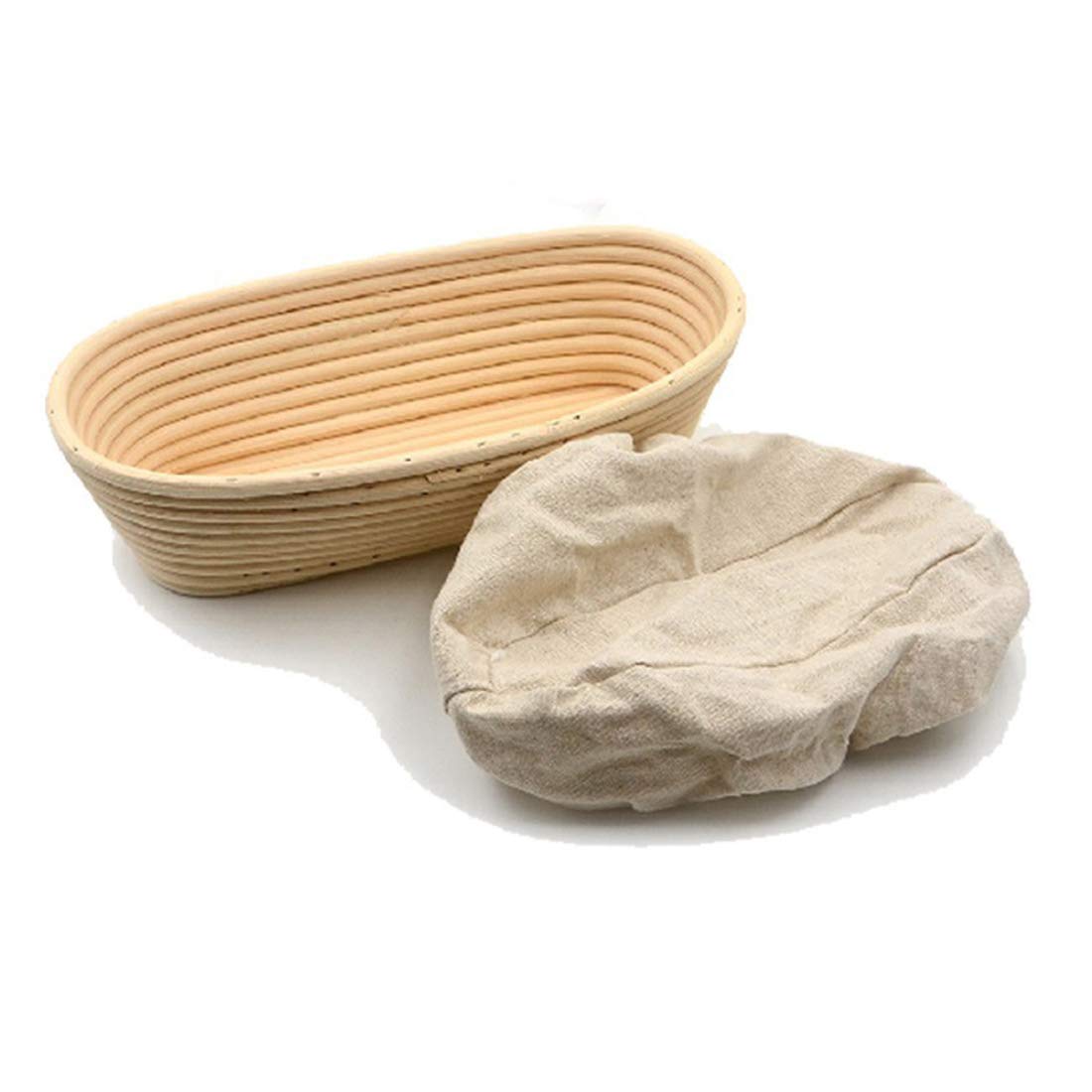 Buy (10 x 6 x 4 inch) Premium Oval Basket with Liner Perfect Proofing
