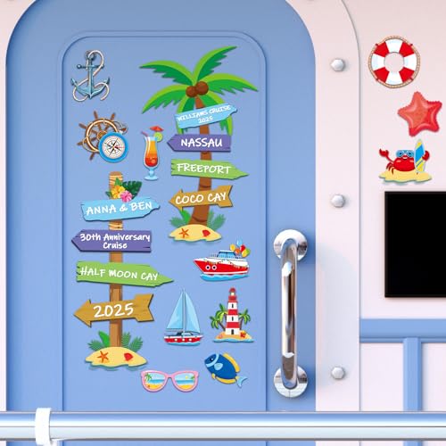 22 imanes decorativos personalizados de crucero para puertas miniatura 5