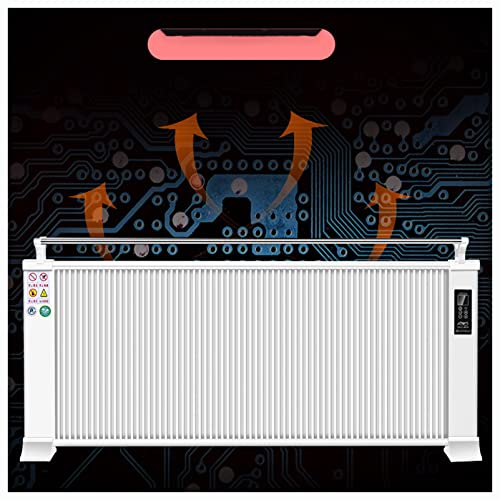 Elektrische Verwarming Verwarmingsconvector Draagbare Koolstofvezelverwarmer Elektrische Verwarming Elektrische Radiator Slaapkamer Woonkamer Wintercadeau Ventilatorkachel,2200W-White - Afbeelding 5