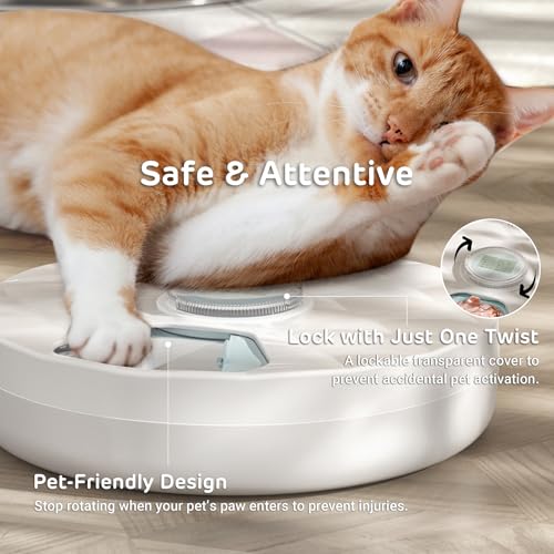 Ipettie Brioche Automatic Wet Food Feeder For Pets - True 6-Meal Cordless Fresh Can Dispenser With Two Ice Packs, Perfect For Newborn Senior Sick Cats And Small Dogs thumb #3