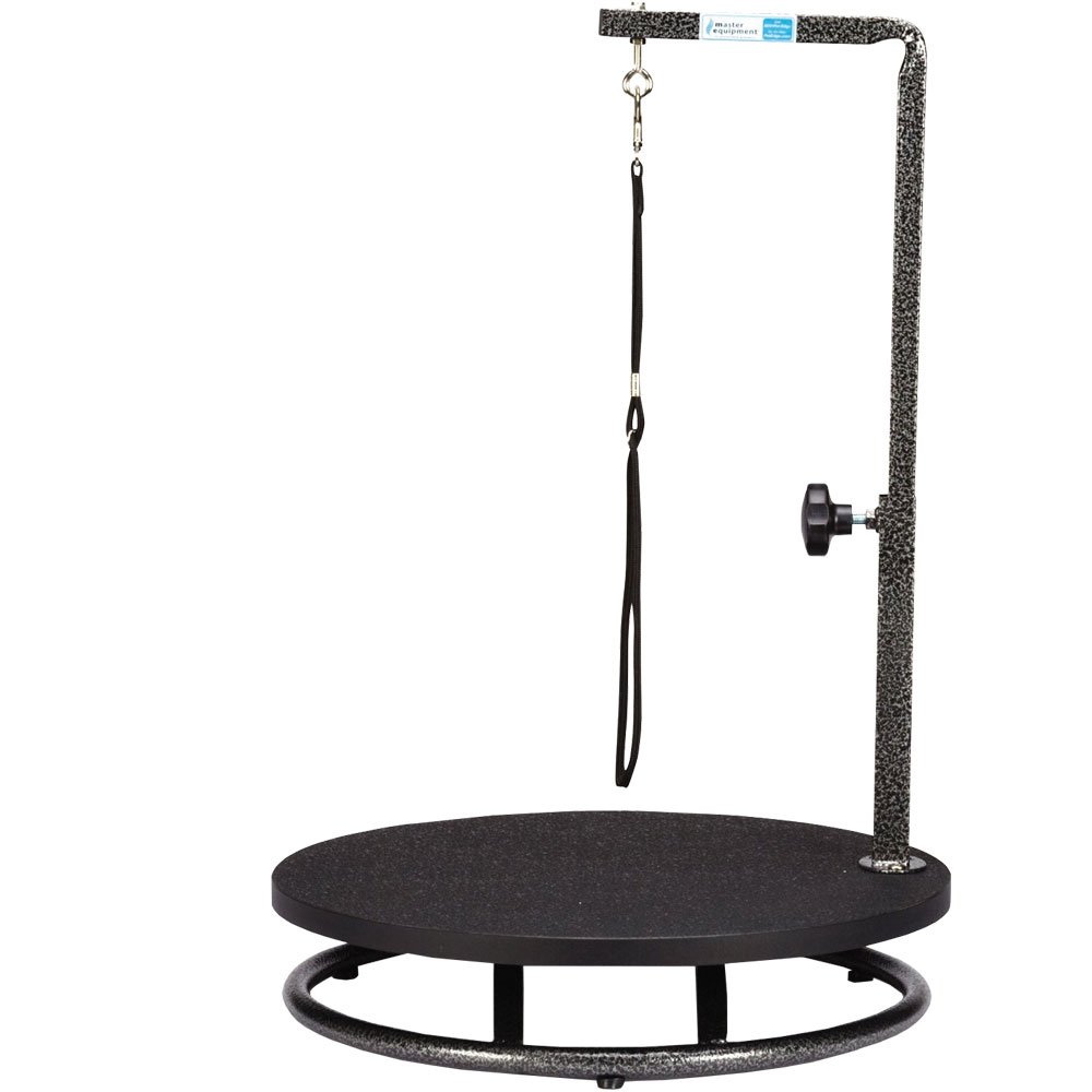 Pet Edge Master Equipment Round Pet Grooming Table in Black