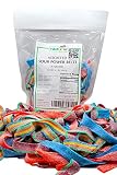 Nimiano Brand Assorted Four Flavor Sour Power Belts Freshly Packaged in Reusable Pouch | Quatros | B