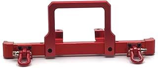 RC Bumper For MN D90 D91 98 D96 MN90 For MN99S 1/12 Metal Front Bumper RC Car Upgrade Parts Accessories Repair Replace(Red)