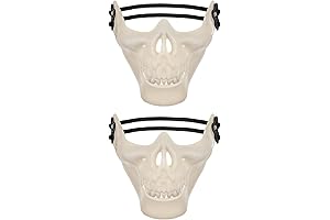 PRETYZOOM 2Pcs Halloween Masks Skull Masks Skull Skeleton Masks Samurai Masks Half...