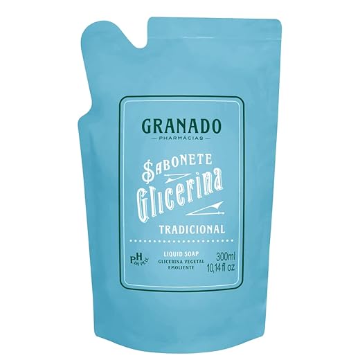 Granado Refil Sabonete Líquido Glicerina, Tradicional, 300ml