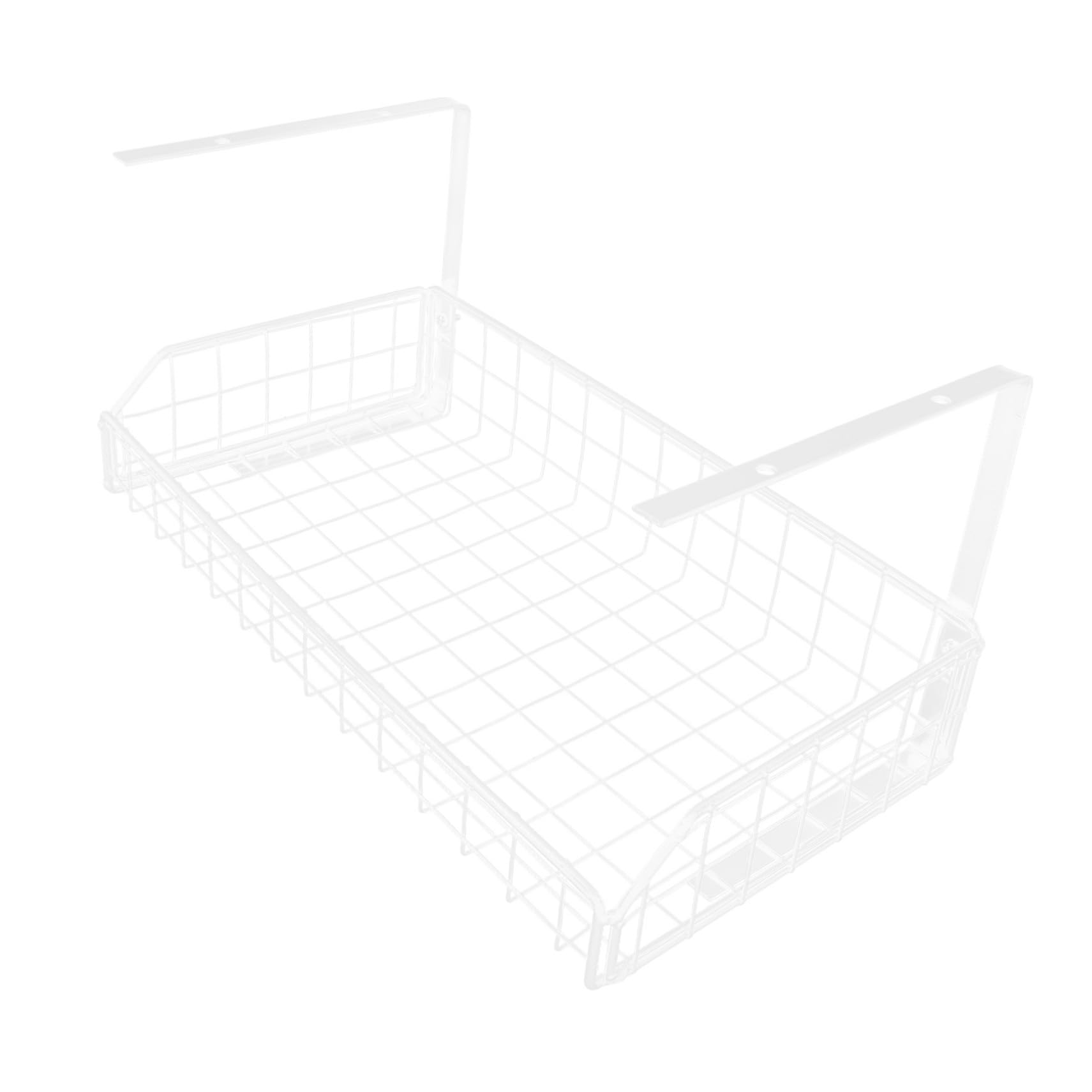 IMIKEYA Organisateur de Câbles sous Bureau Rack de Gestion des Câbles Grand Format Plastique Blanc Léger Résistant Bureau Maison Salle Informatique Rangement sans Perçage à Suspendre