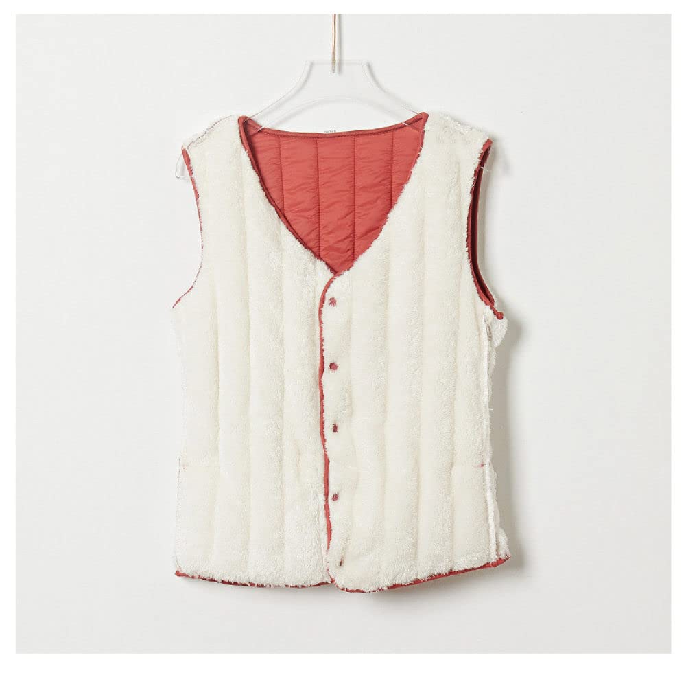 Veste Sans Manches Femme, Weste Damen Gilet Matelassé Léger Rose Mince Doublure En Peluche Gilet Chaud Rembourré Steppweste Manteau D'Hiver Sans Manches Pour Femmes Adolescent Bureau Sport De Ple