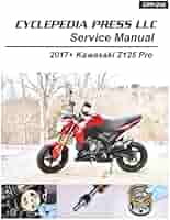 Kawasaki Z125 Pro Cyclepedia Printed Motorcycle Service