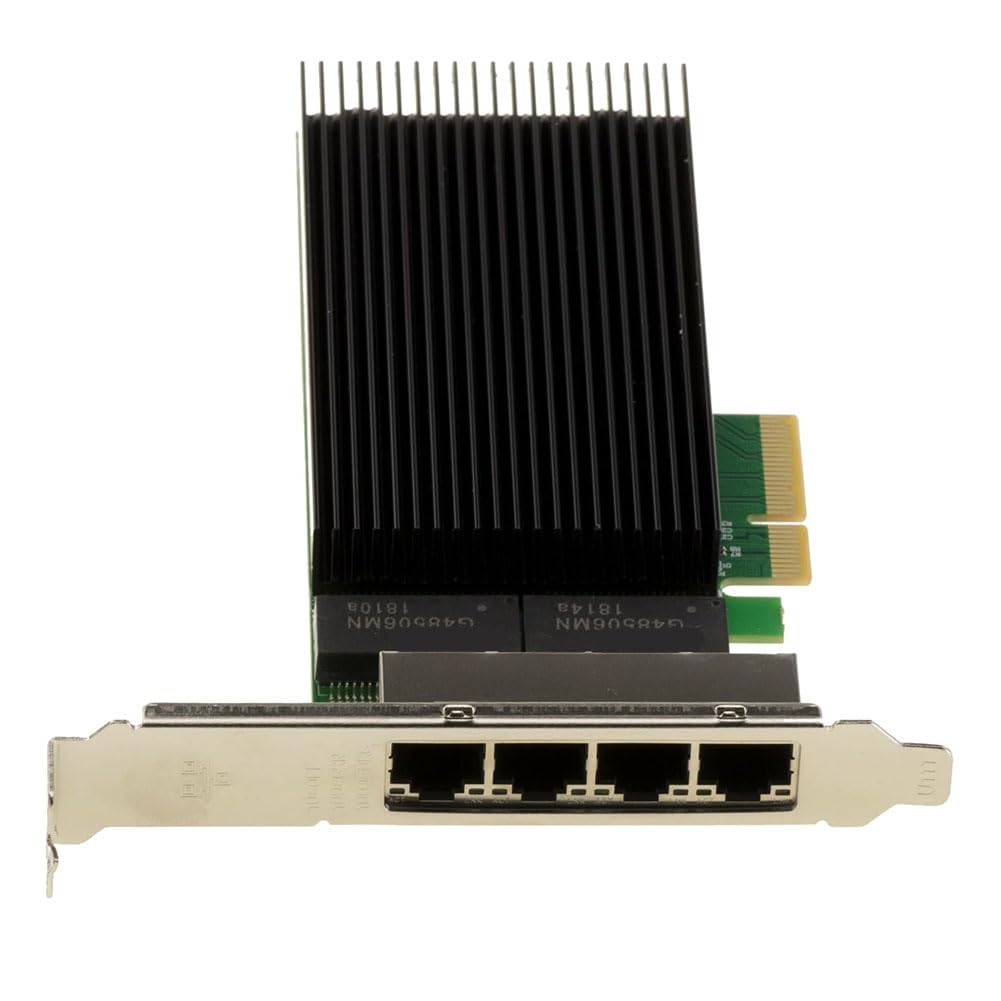 Controller di Rete Scheda PCIe 2.5G X4 LAN Gigabit Ethernet 4 Porte RJ45 Supporto Chipset Quadruplo 10 100 1000 2500 1G 2.5G