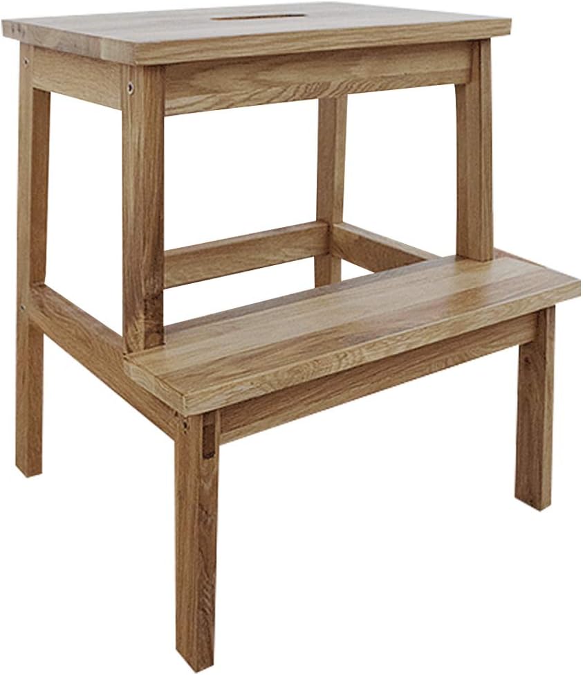 Portable Shoe Bench Household Two Stage Step Ladder Stool Multifunction Flower Rack/Storage Shelf Stairs Chair Easy to Store 42x34x46.5cm