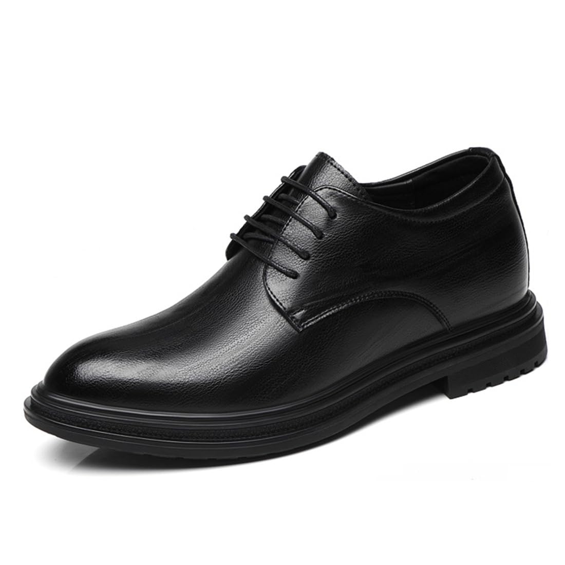 Scarpe Oxford da Uomo Classiche in Pelle, Basse, con Rialzo Interno di 4 cm, Eleganti per Ufficio e Occasioni Formali