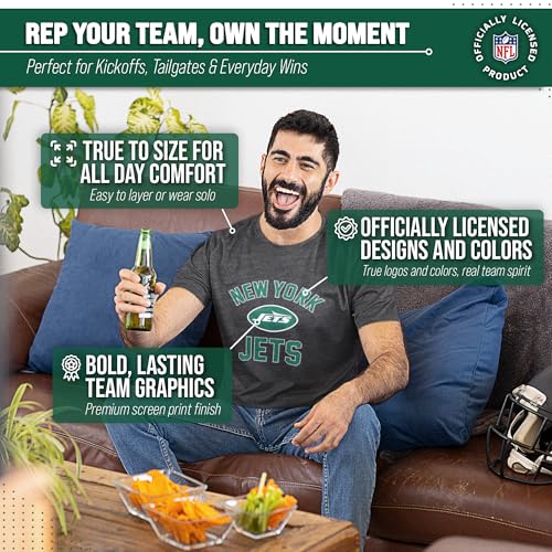 Image of NFL Gameday Cotton Blend T-Shirt for Men and Women - Licensed