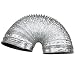 Produktbild Aluminium Flexible Rohr Schlauch Alurohr Flexschlauch Flexrohr Ø 80 100 Mm - 8cm-2m
